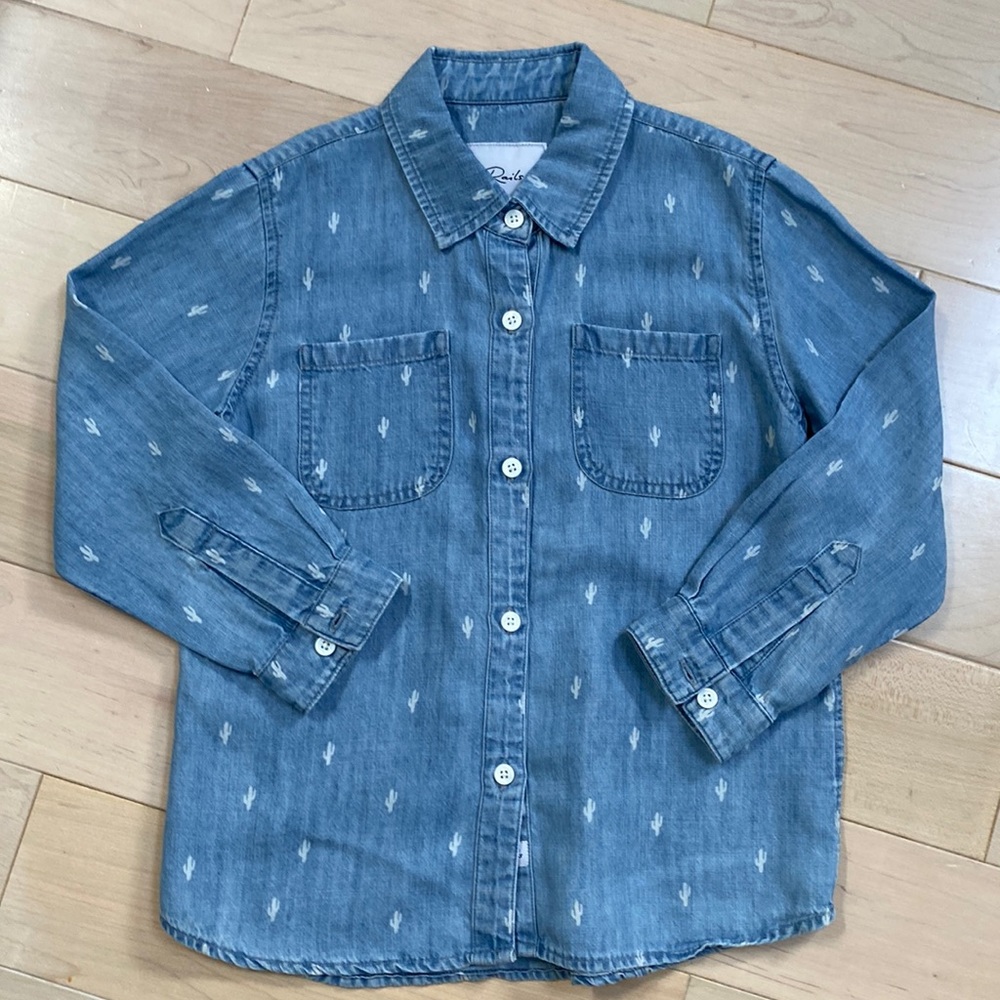 Rails soft lyocel tencel denim girls shirt